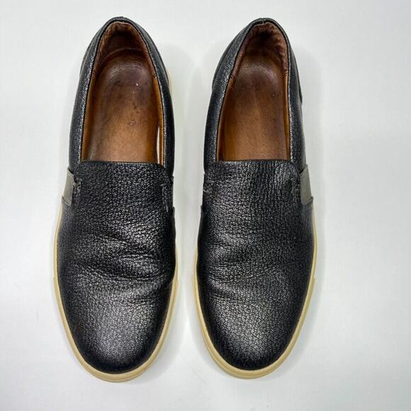 Frye Womens Size 8 Ivy Pewter Metallic Slip-On Leather Sneaker - Picture 2 of 8